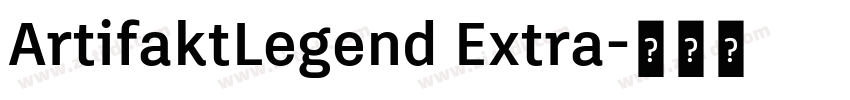 ArtifaktLegend Extra字体转换